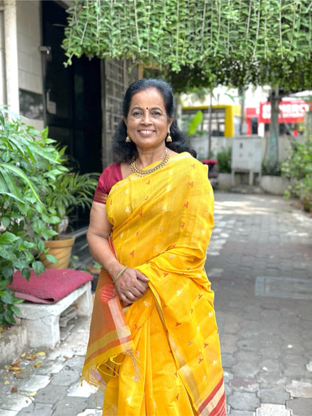 Raanchana Cotton  Saree  Yellow