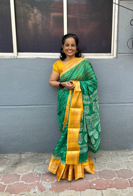 Padmavathi Bhandhani Inspired Chiffon Saree