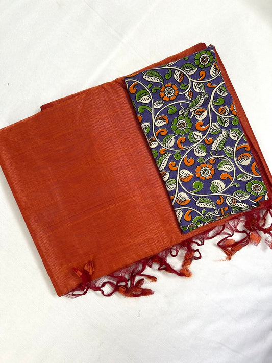 Mangalagiri Handloom Plain Silk Cotton Saree III