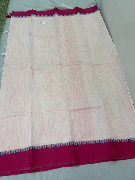 Raanchana  Slub cotton Pastel Pink Saree