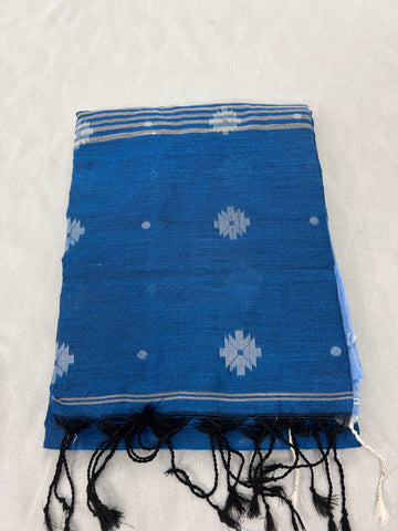 Amrutha Soft Cotton Saree - Blue