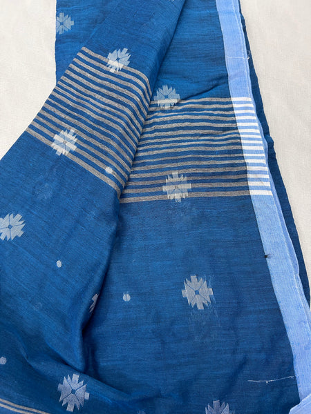 Amrutha Soft Cotton Saree - Blue