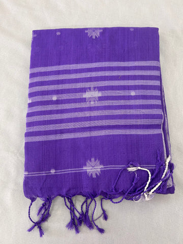 Amrutha Soft Cotton Saree - Royal Purple