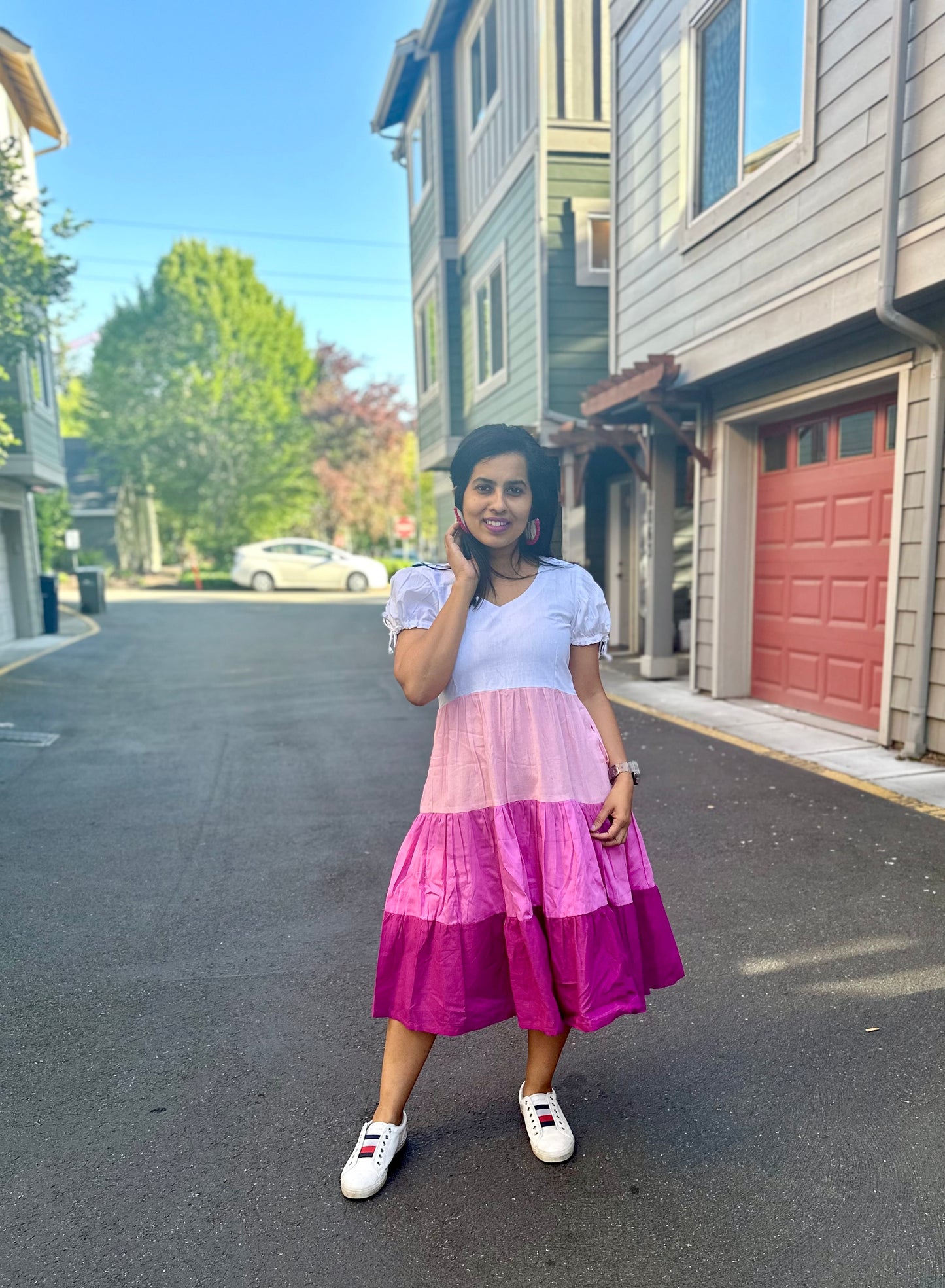 Color Block Midi Dress Part - II