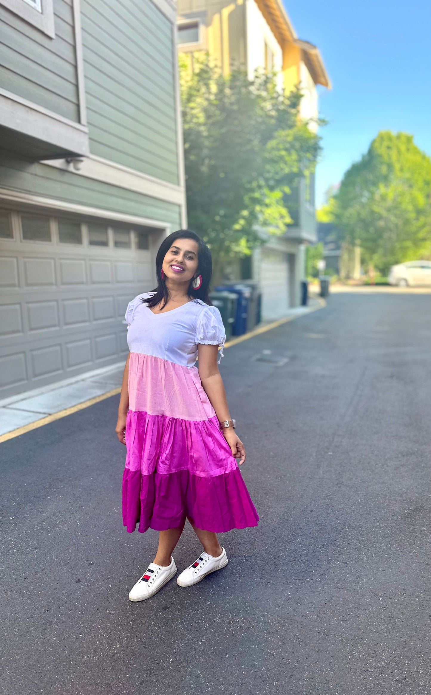 Color Block Midi Dress Part - II