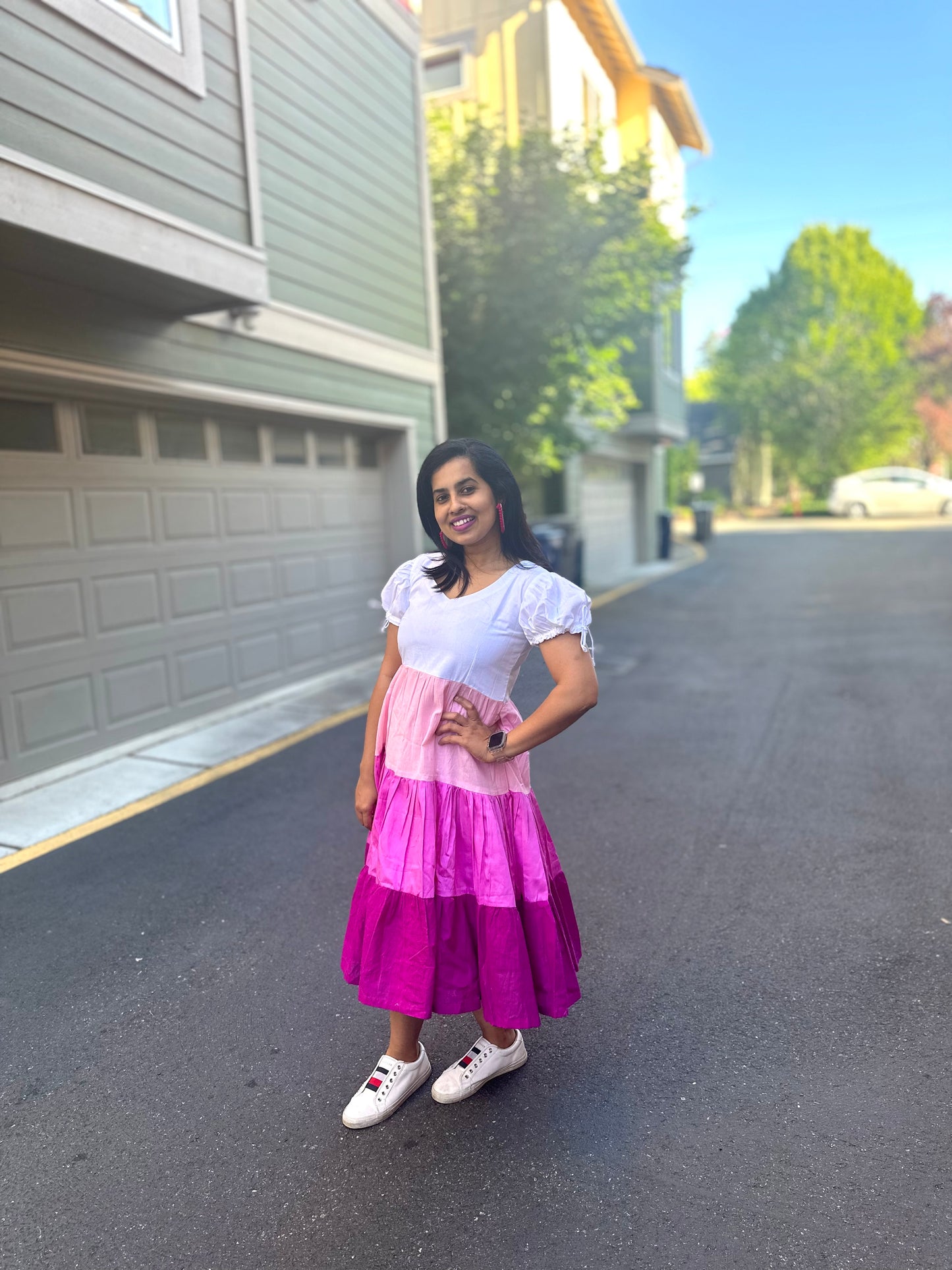 Color Block Midi Dress Part - II