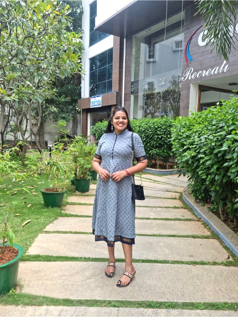 Chettinadu Sungudi Midi Dress