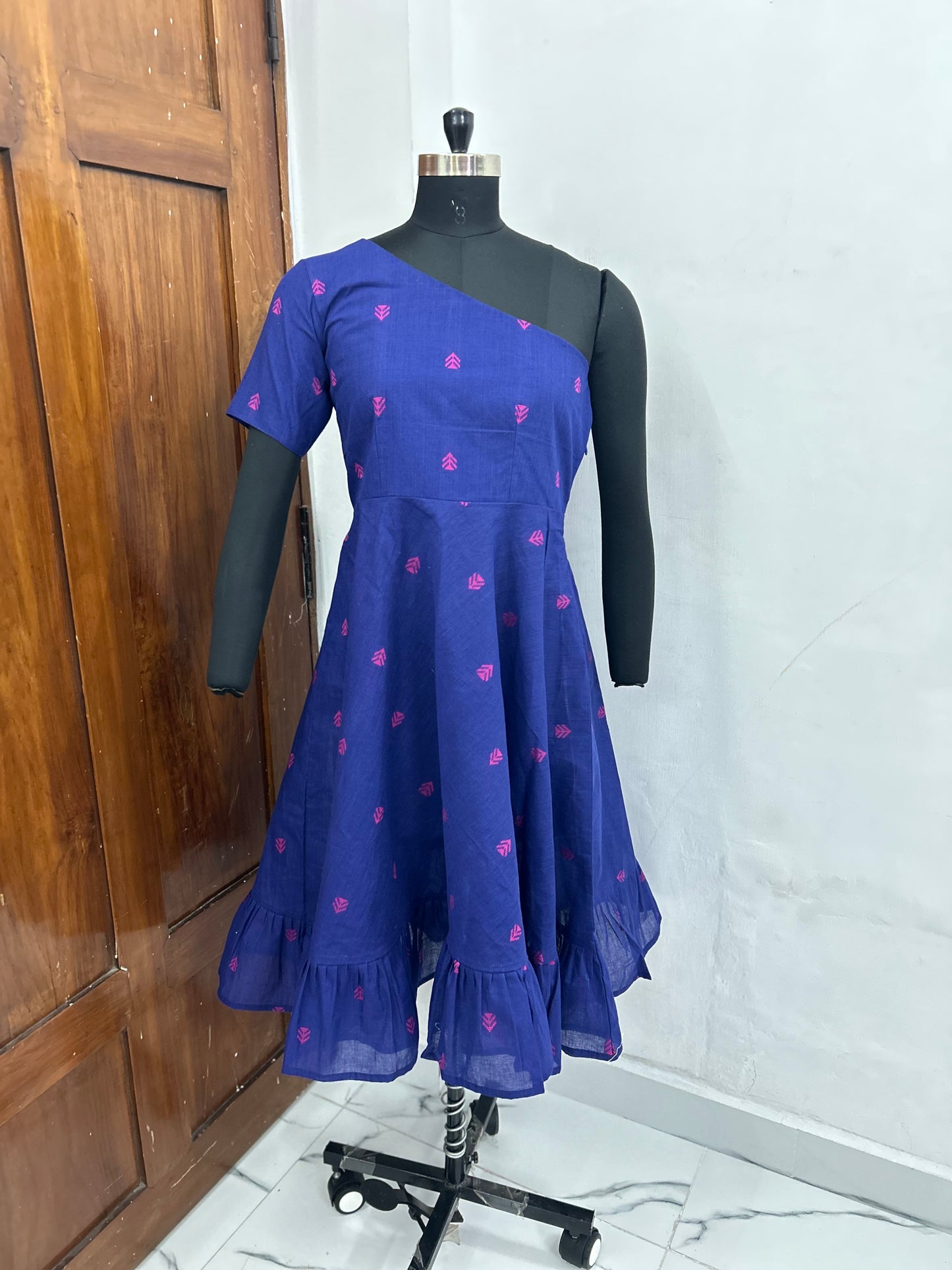 French Reviera One Shoulder Dress