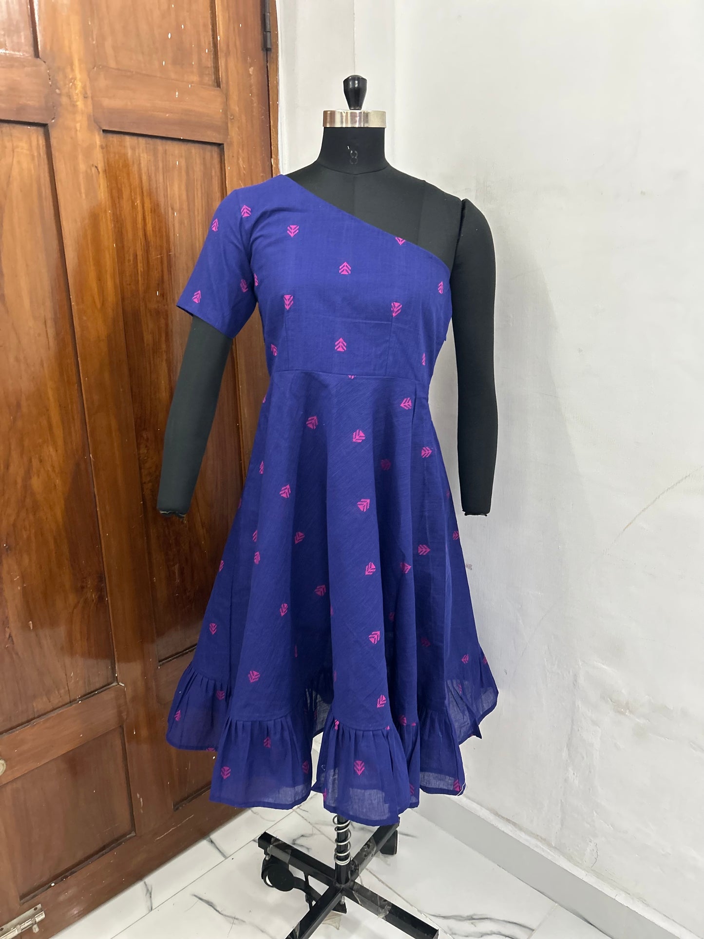 French Reviera One Shoulder Dress