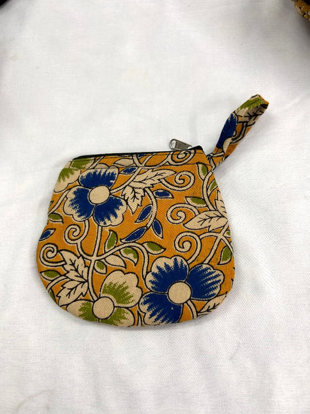 Round Coin Pouch - Yellow, Green