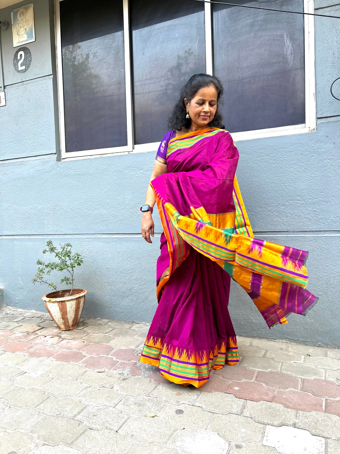 Isha Ilkal Cotton Saree