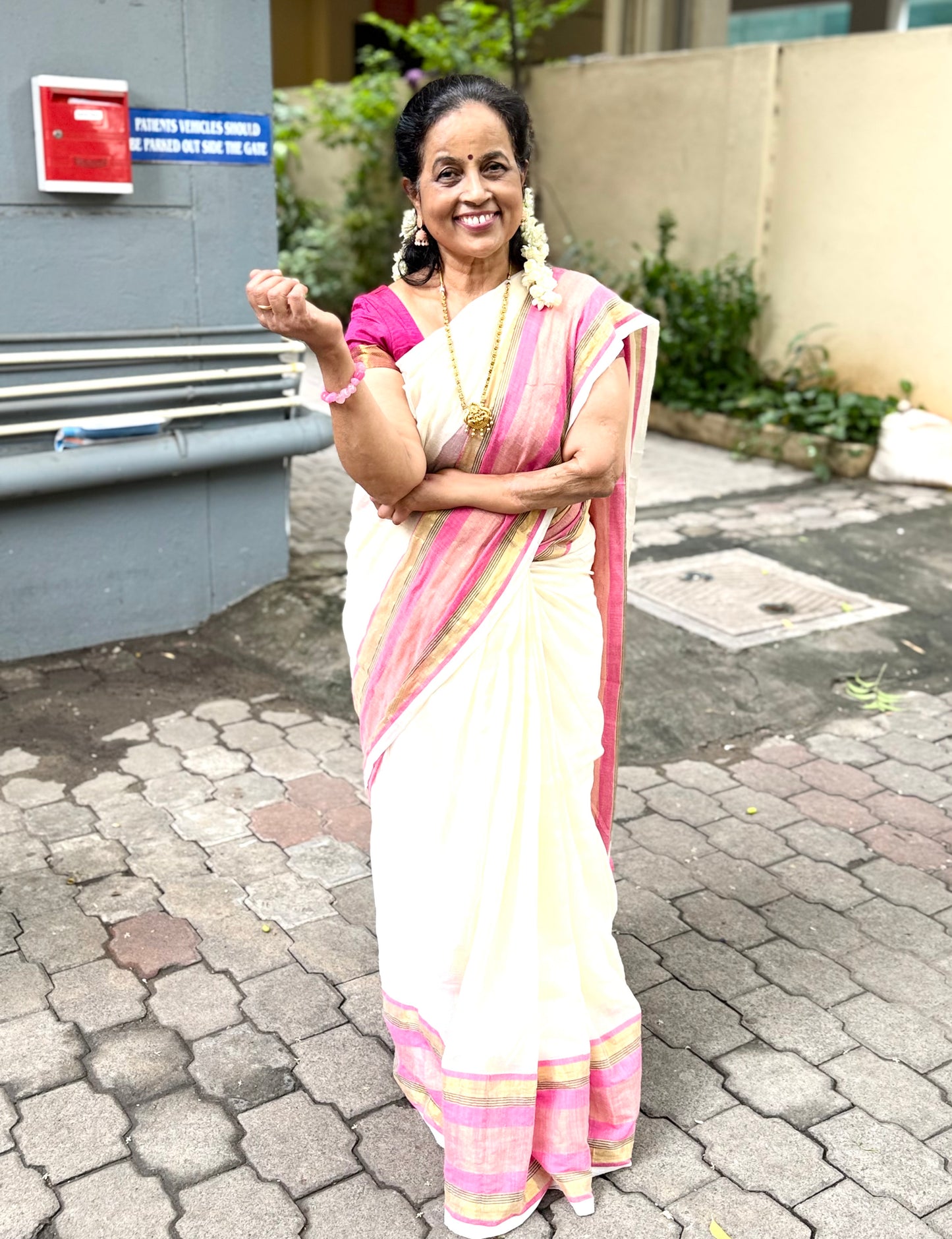 Offwhite Onam Sarees