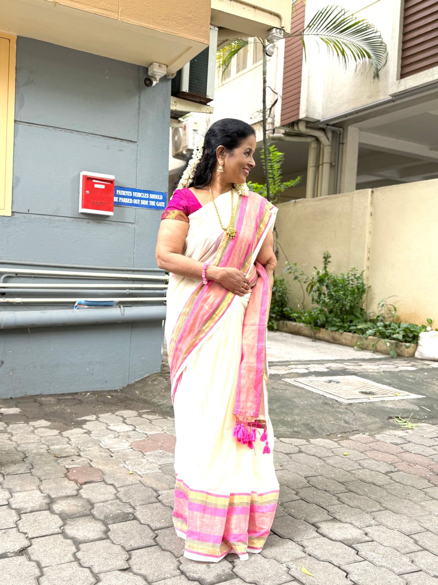 Offwhite Onam Sarees