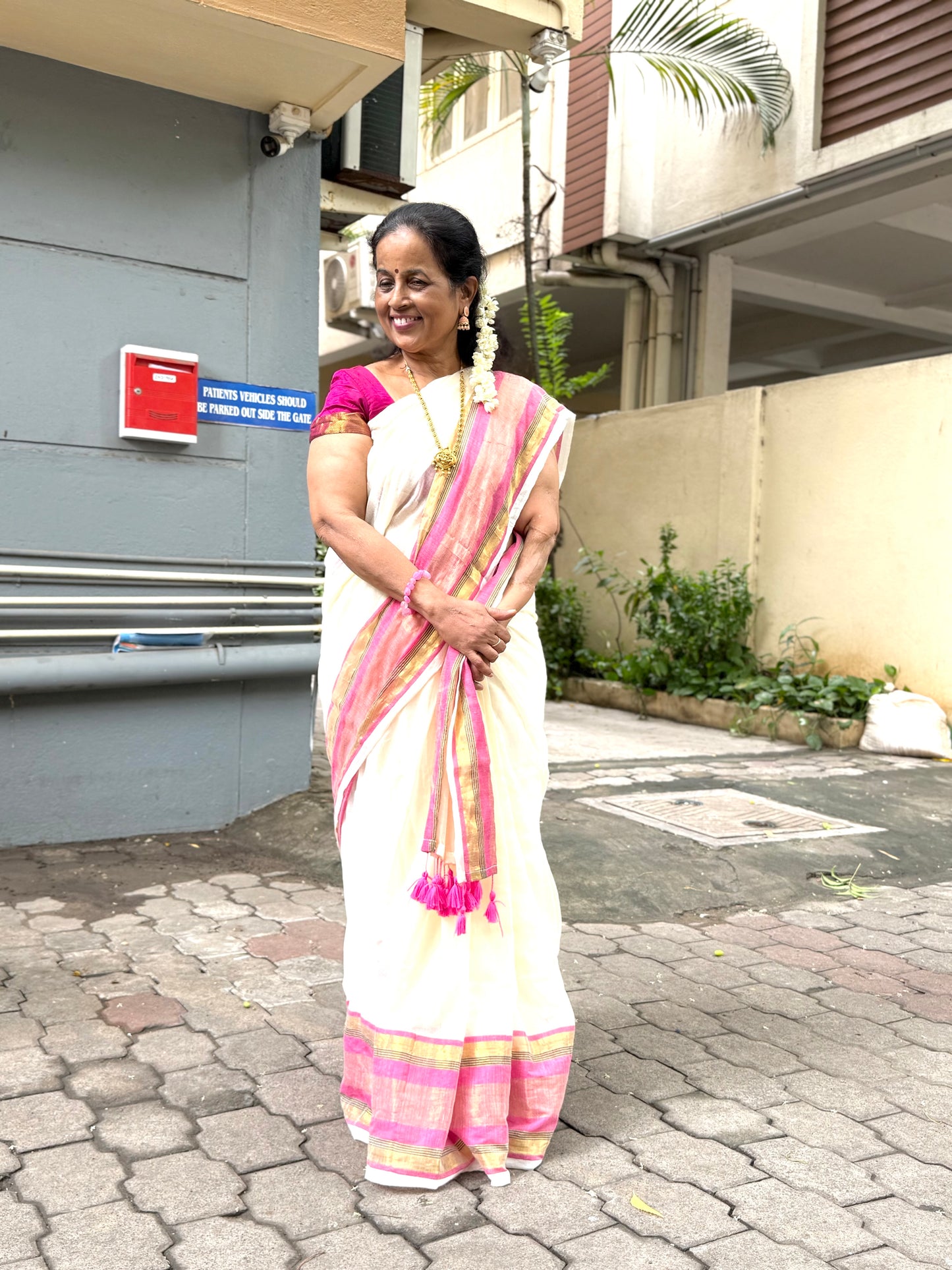 Offwhite Onam Sarees