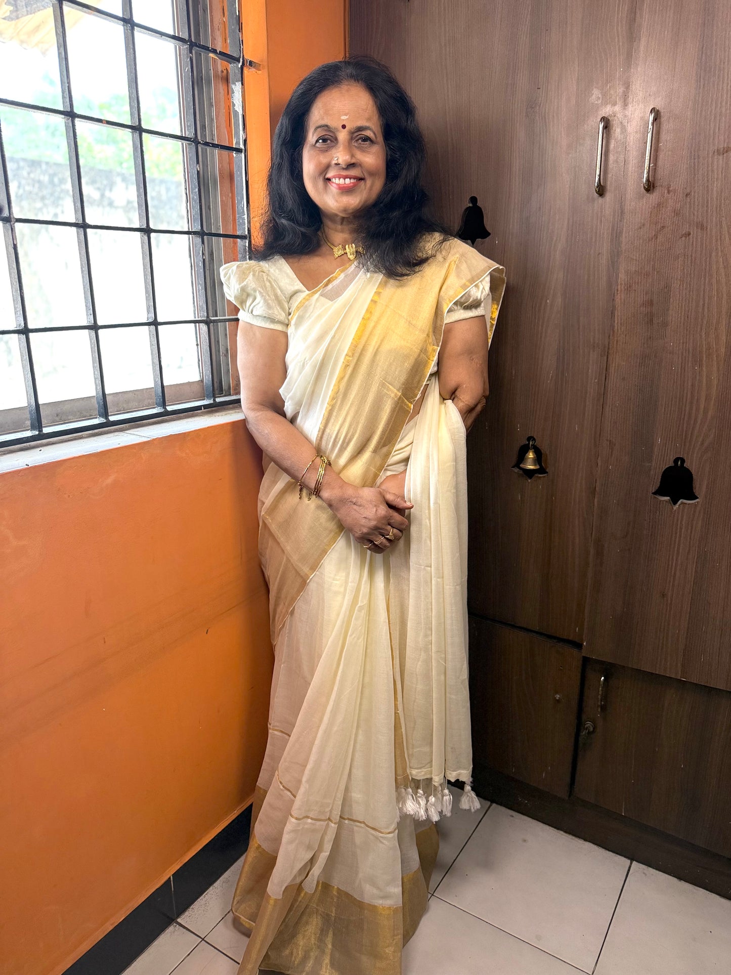 Offwhite Onam Sarees
