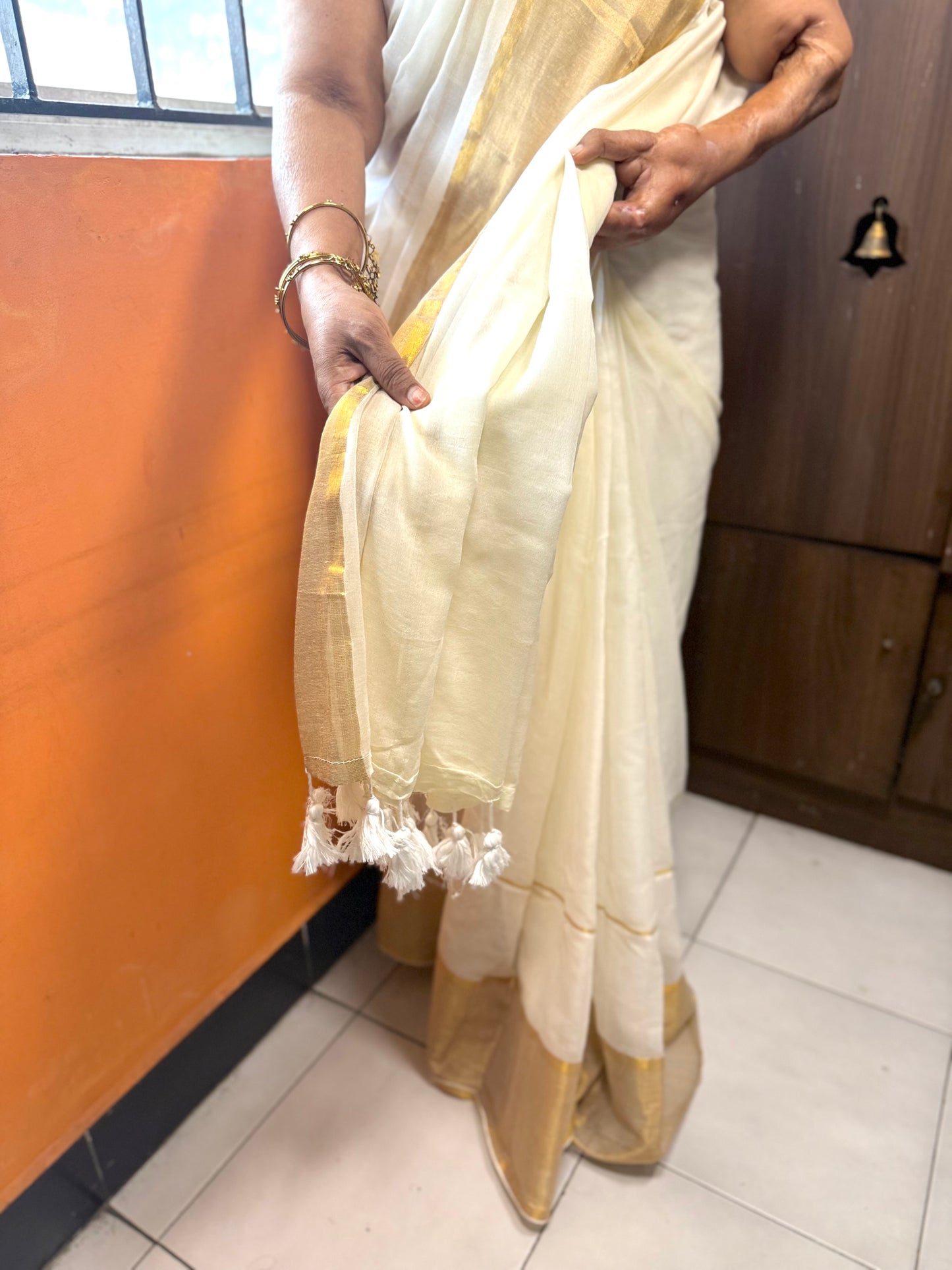 Offwhite Onam Sarees