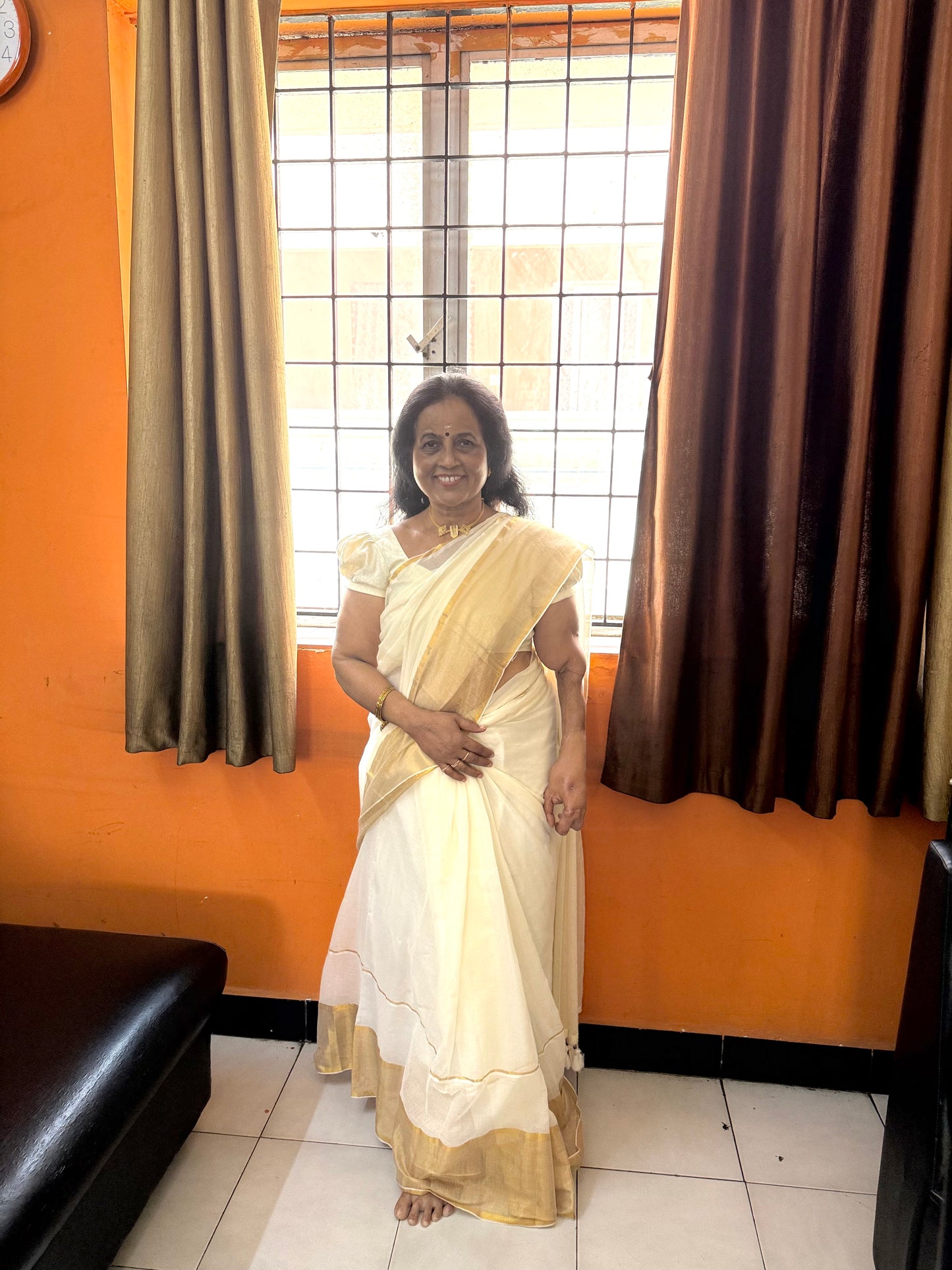 Offwhite Onam Sarees