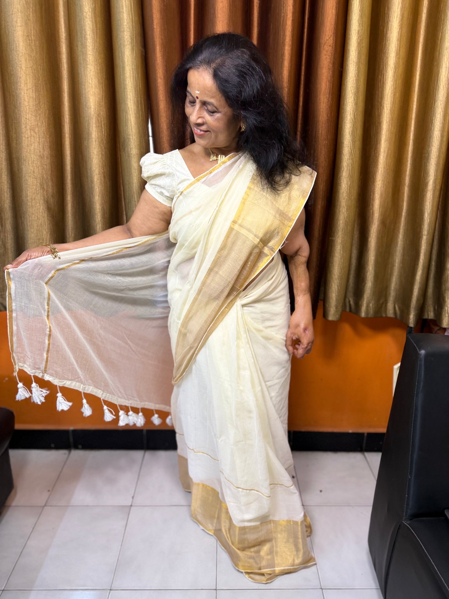 Offwhite Onam Sarees