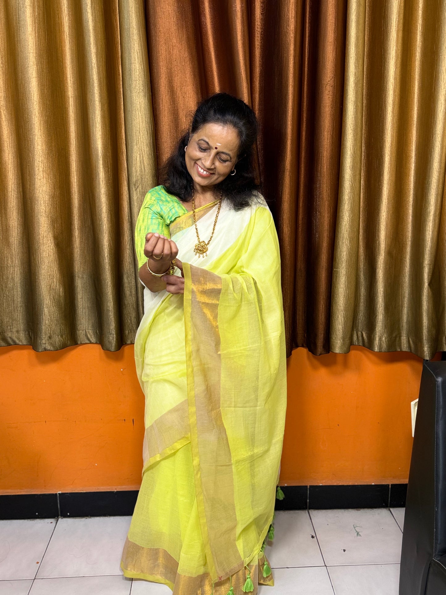 Offwhite Onam Sarees