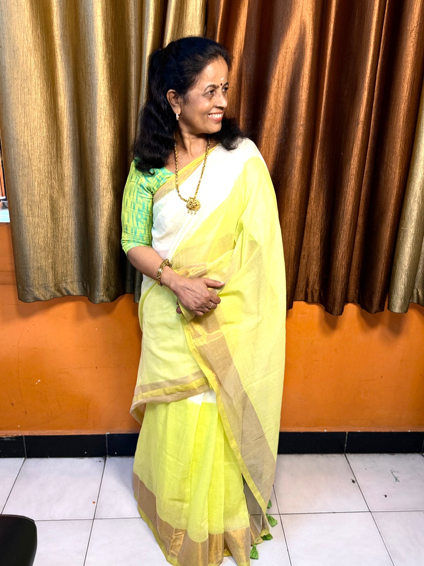 Offwhite Onam Sarees