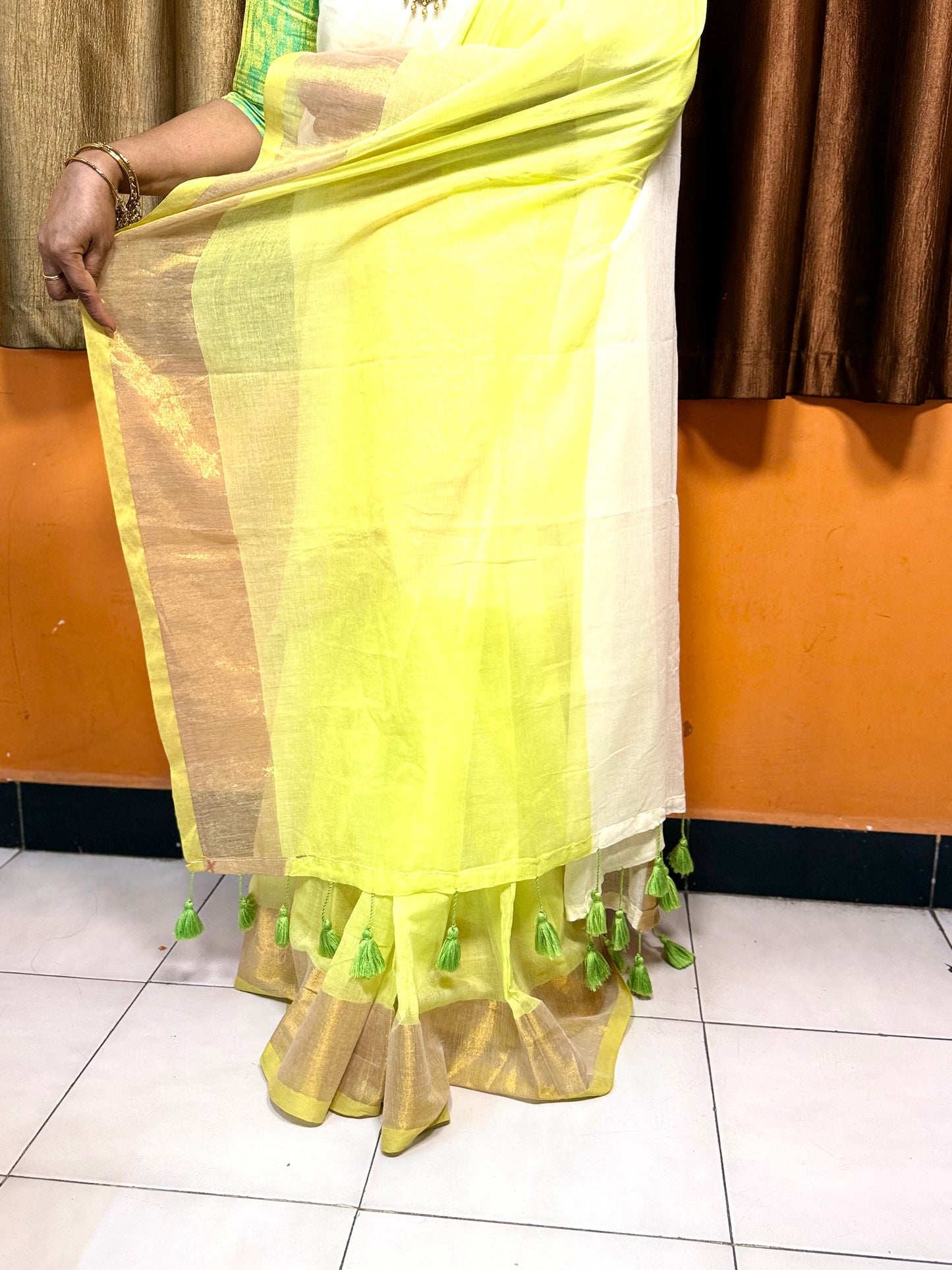 Offwhite Onam Sarees