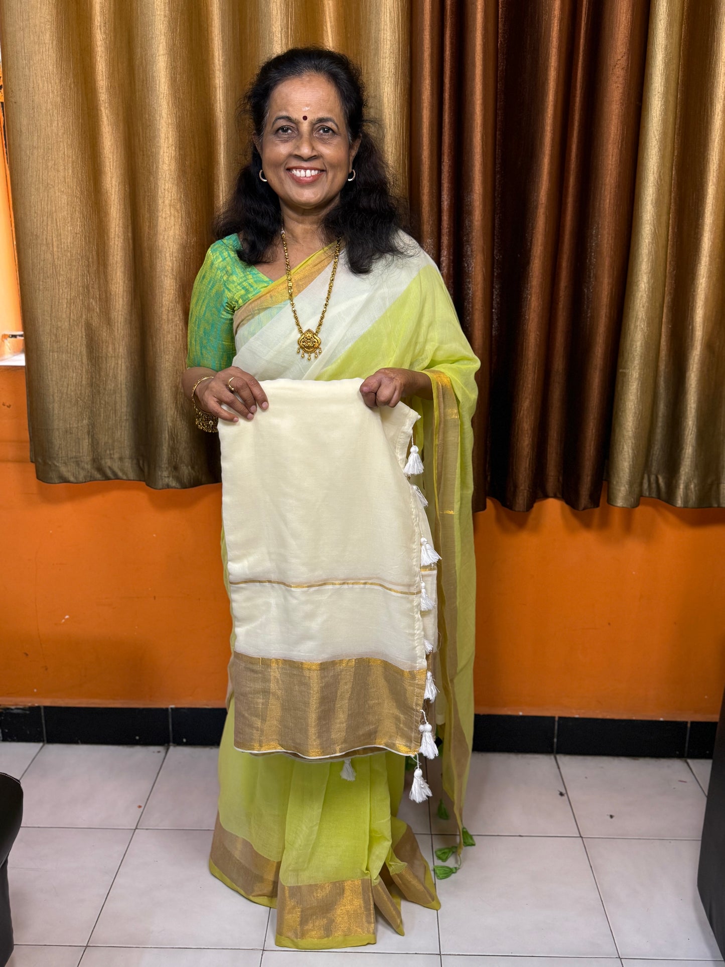 Offwhite Onam Sarees