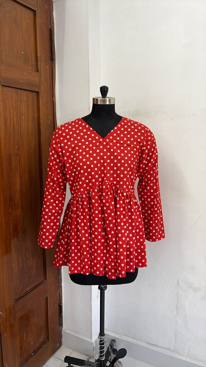 Florence Bloom Peplum Top
