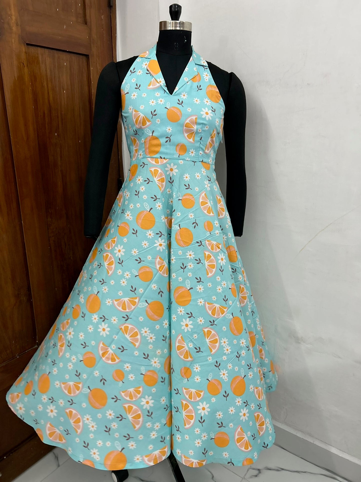 Amalfi Citrus Bloom Cotton Dress