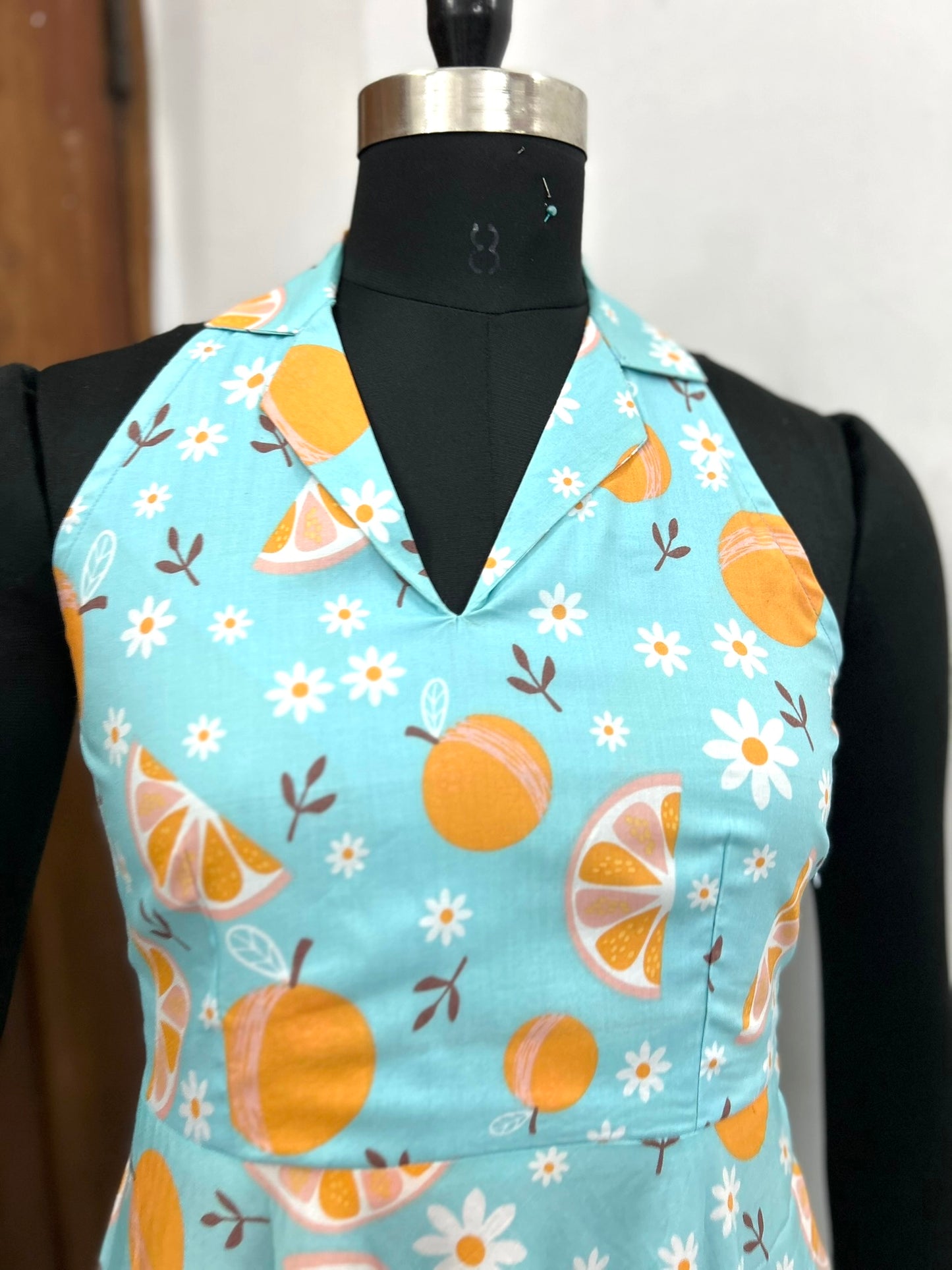 Amalfi Citrus Bloom Cotton Dress