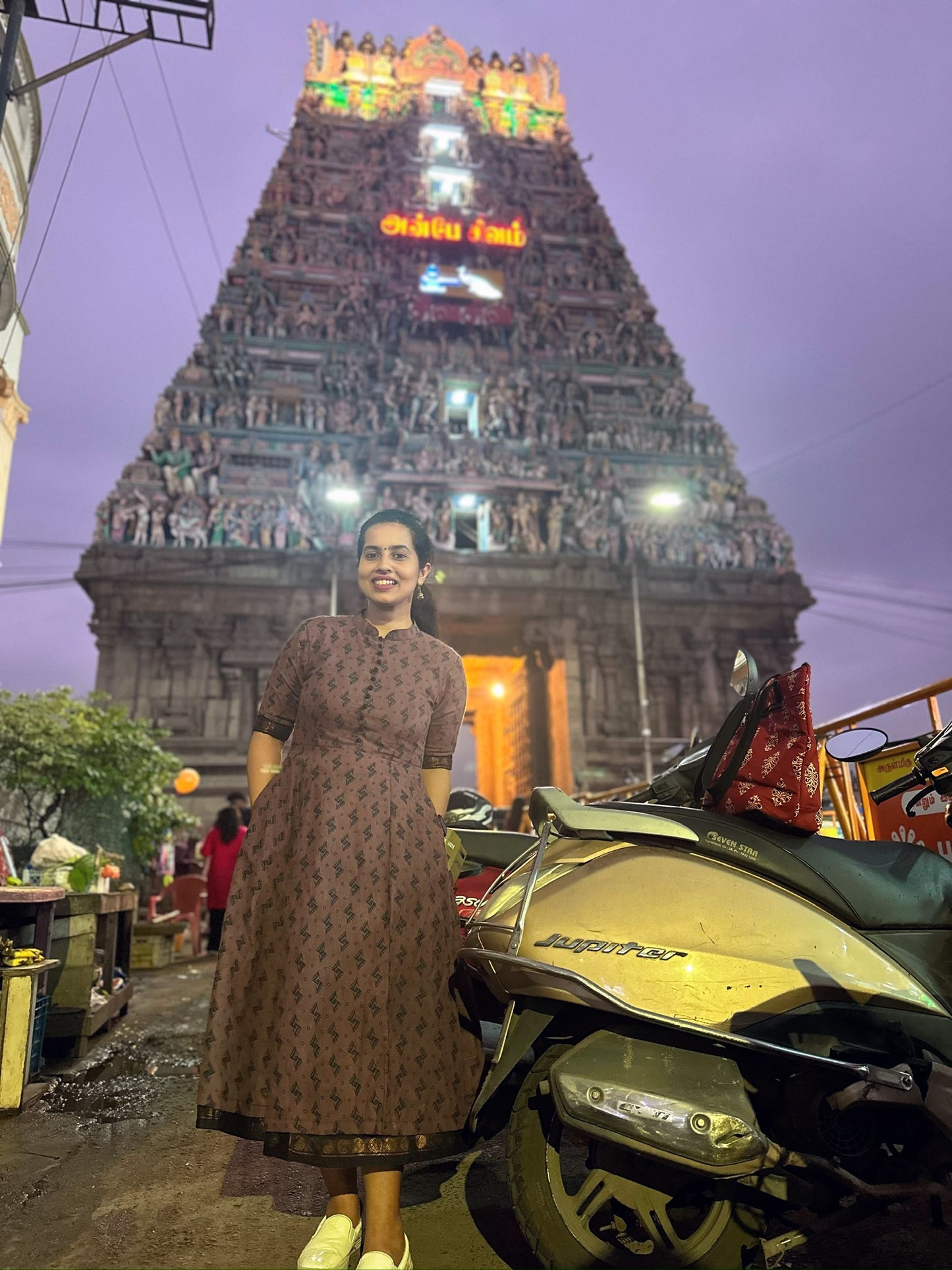 Chettinadu Sungudi Midi Dress