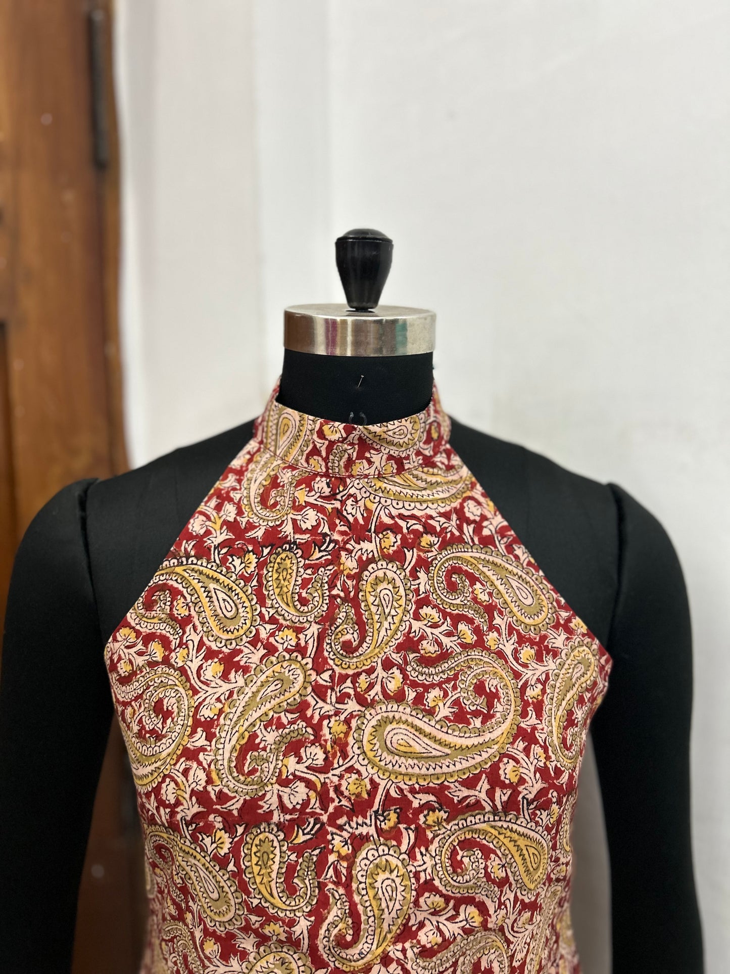 The Valencia Cotton Halter Dress