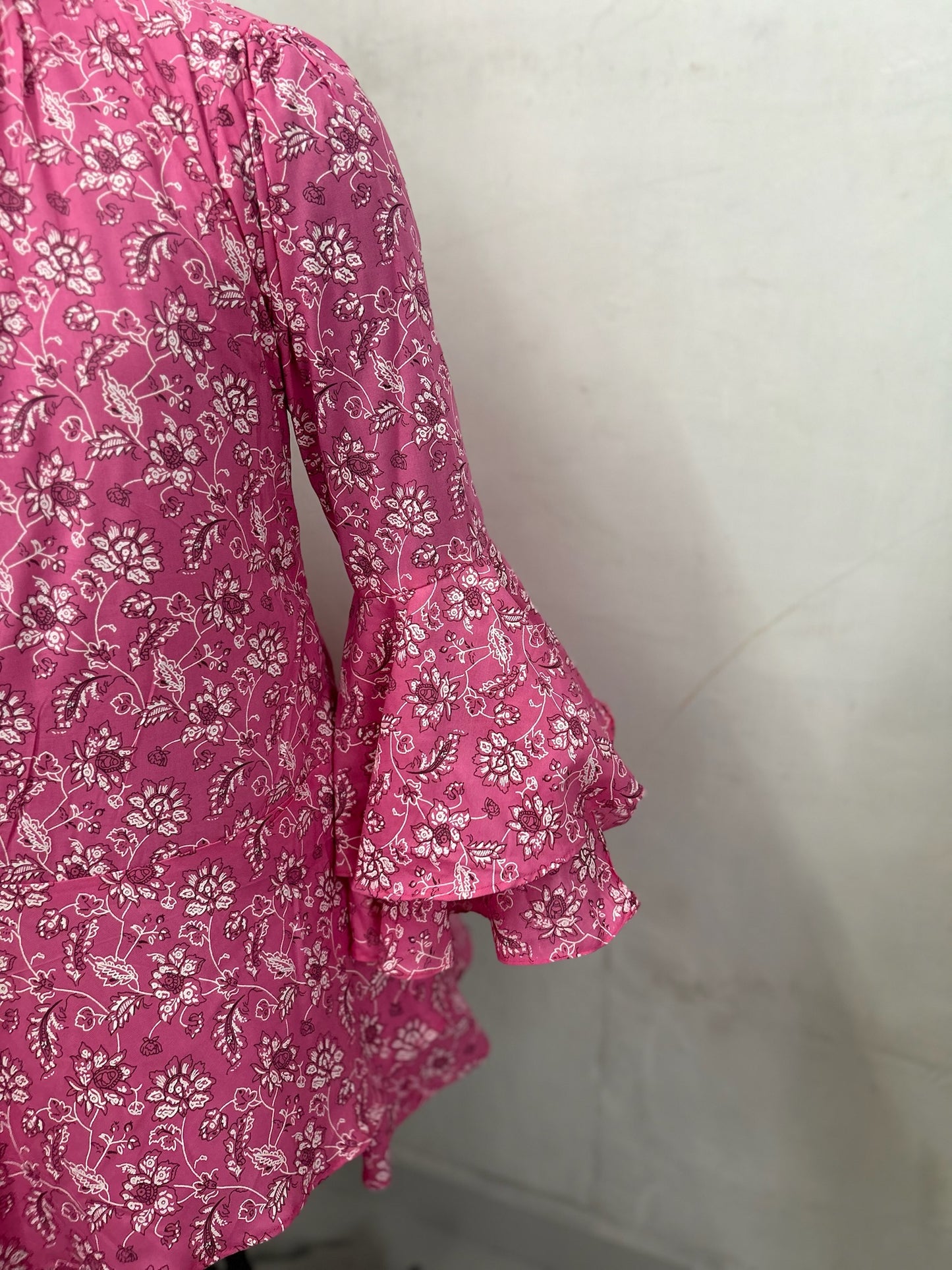 Romanian Ruffle sleeve Mini Dress