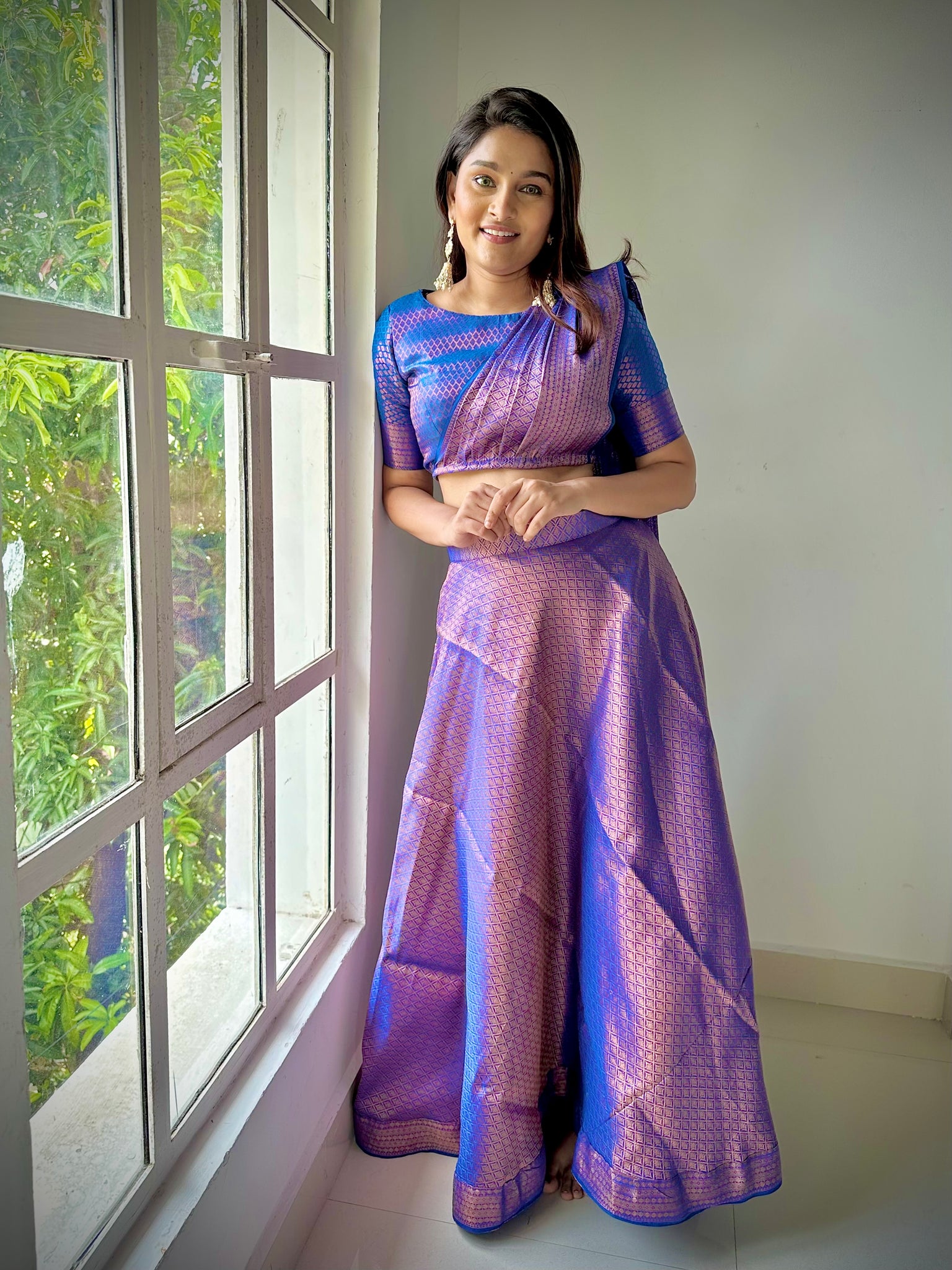 Banarazi Predraped  Saree