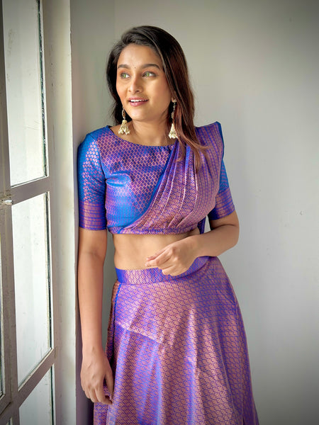 Banarazi Predraped  Saree