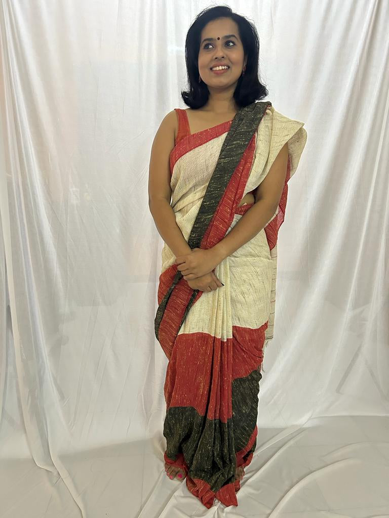 Raanchana Raw Jute Saree.