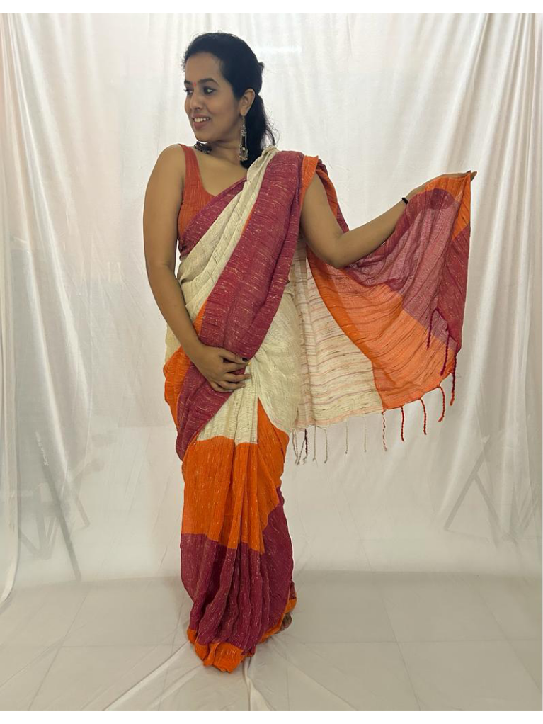 Raanchana Raw Jute Saree.