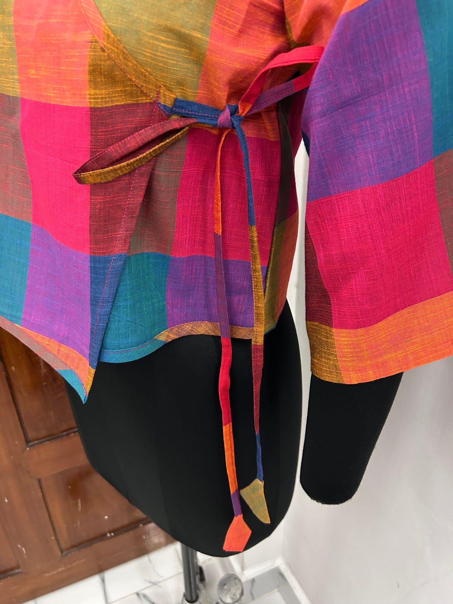 Chennai Multicolor Checkered  Blouse or Top