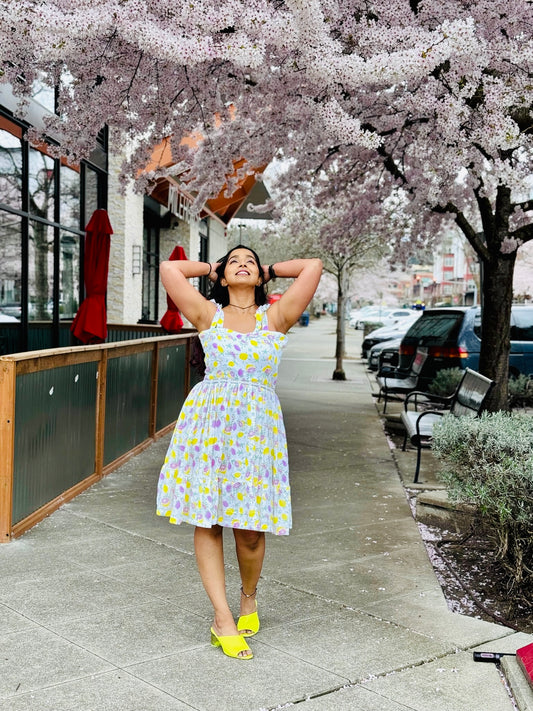 Amalfi Knee Length Dress with Shoulder Strap