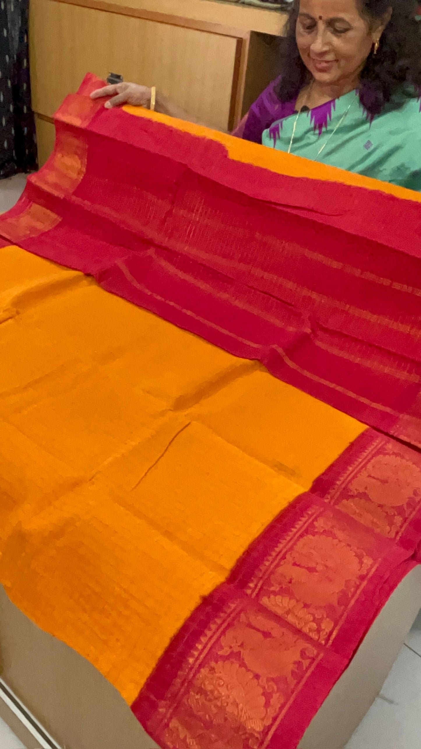 Madhurai Meenakshi Zari Check Sungudi Saree