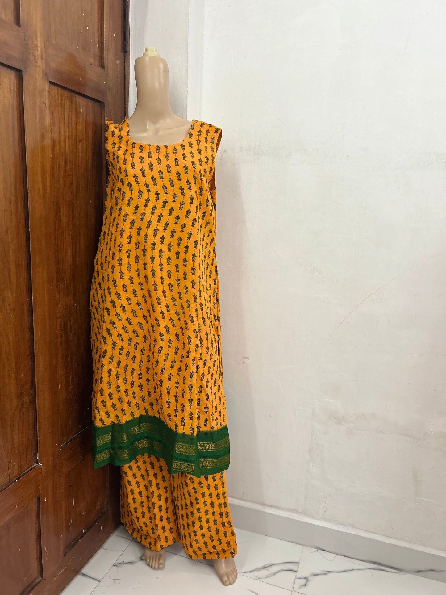 Madurai Sungudi Coords Set Sleeveless