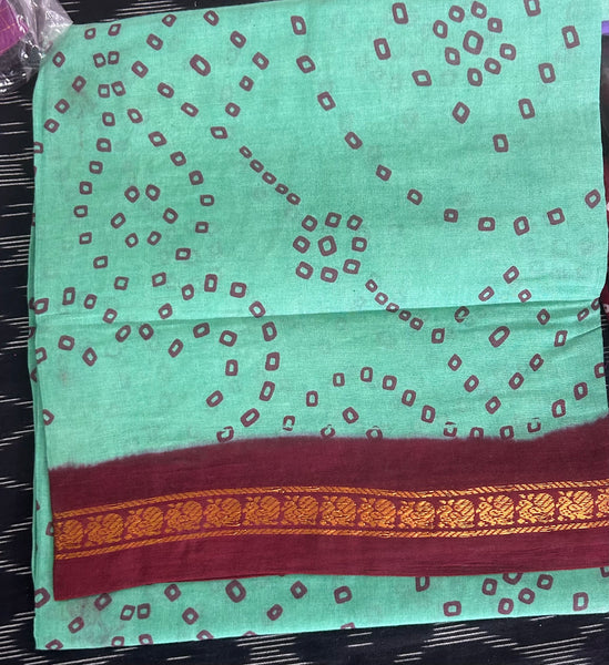 Meenakshi Workwear Sungudi Saree