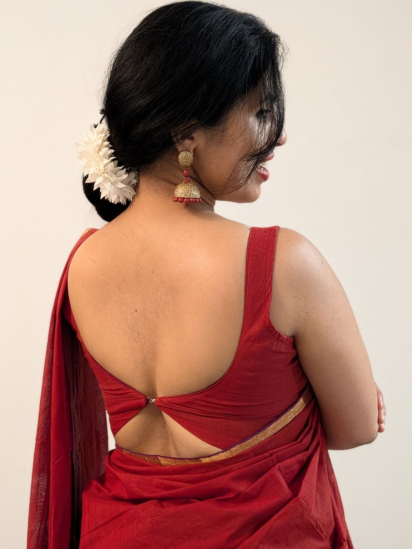 Mangalagiri Handloom Zari Cotton Saree