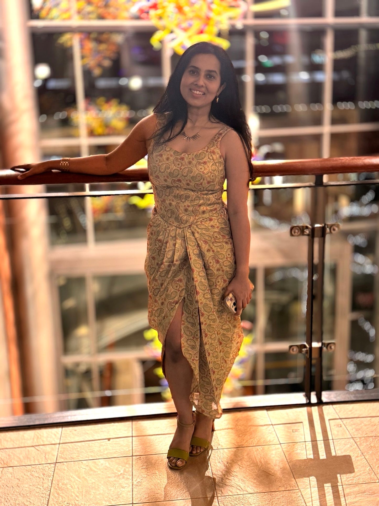 Bombay Sunset Drape Skirt Co-ords | Corset Top & Drape Skirt Set