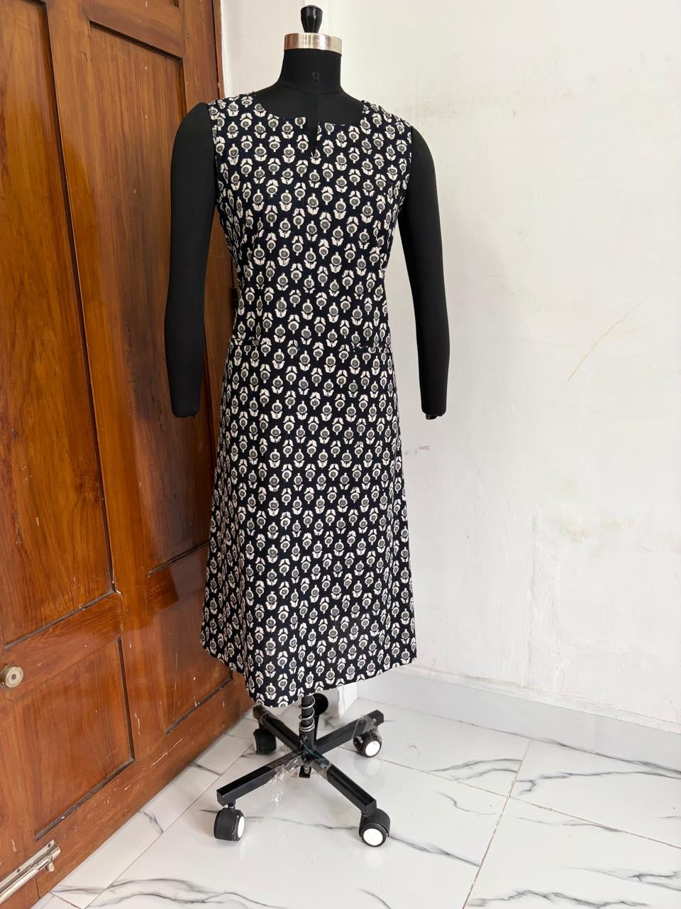 Jaipur A line Dress Deep Black