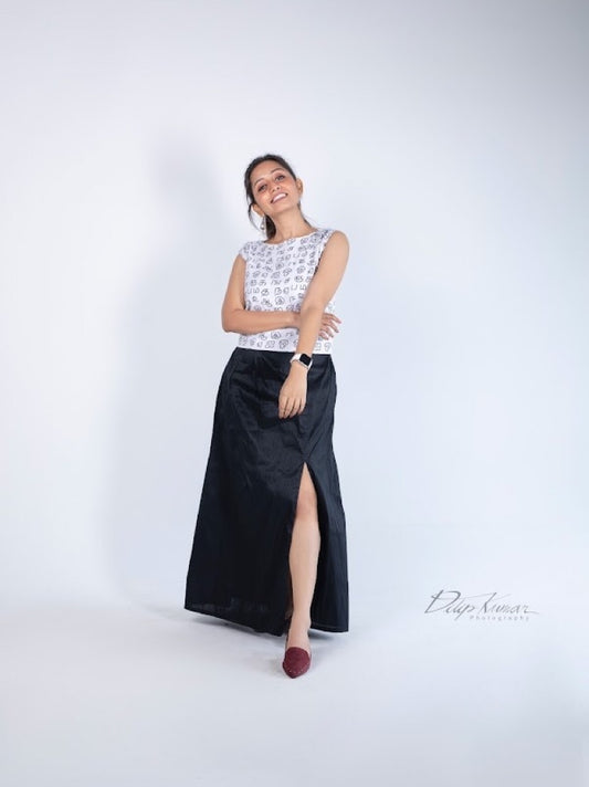 Sicilian Slit Skirt set