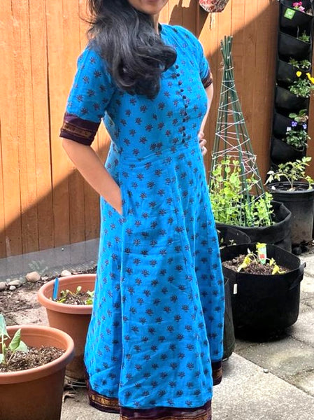 Chettinad Sungudi Midi Dress - Ananda