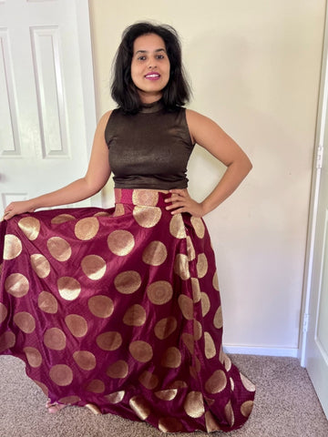 Turkish Delight Skirt Maroon